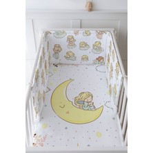 Tuğba Kuğu Bebek Başucu Koruyucu ve Baskılı Çarşaflı Uyku Seti - Iconic Serisi - Dream Big