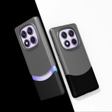 Xiaomi Redmi Note 14 Pro 4g Kılıf Magsafe Şarj Kartlıklı Mıknatıslı Duble 1.7mm Kapak Kart Bölmeli Lacivert Siyah Gri Renkleriyle