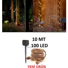 Solar Güneş Enerjili 10MT 100 LED Dış Mekan Peri LED Ip Işık