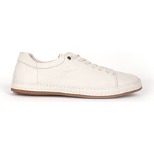 Dericlub Erkek Bağcıklı Comfort Casual Ayakkabı Gerçek Deri Fr 245531 Bej