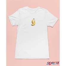 Bumeta Muzlar Minimal Meyve Unisex Tişört T-Shirt