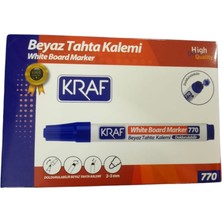 Kraf 770 Mavi Doldurulabilir Tahta Kalemi 12 Li Kutu