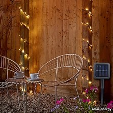 Solar Güneş Enerjili 20MT 200 LED Dış Mekan Peri LED Ip Işık
