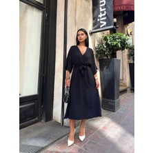 Ayrobin Midi Elbise