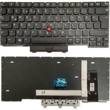 Nion Lenovo 5M11A35120 5M11A35121 5M11A35122 Uyumlu Notebook Klavye (Siyah Tr)
