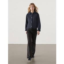 Mary & Mary Düğme Detaylı Süet Ceket