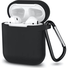 Airpods 1. Nesil / 2. Nesil Uyumlu Kılıf Silikon Kapak Arka Koruma Kabı Koruyucu Kılıf