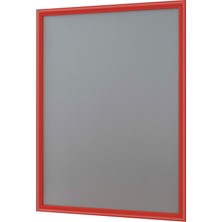 Alüminyum Açılır Kapanır Çerçeve Gönye Köşe - B2 - 50 x 70  cm  - Kırmızı - 25MM