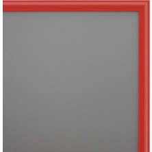 Alüminyum Açılır Kapanır Çerçeve Gönye Köşe - B2 - 50 x 70  cm  - Kırmızı - 25MM