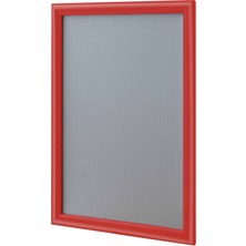 Alüminyum Açılır Kapanır Çerçeve Gönye Köşe - A3 - 30 x 42  cm  - Kırmızı - 25MM