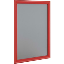 Alüminyum Açılır Kapanır Çerçeve Gönye Köşe - A3 - 30 x 42  cm  - Kırmızı - 25MM