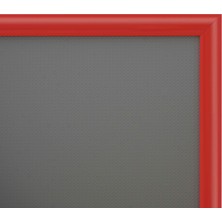 Alüminyum Açılır Kapanır Çerçeve Gönye Köşe - A3 - 30 x 42  cm  - Kırmızı - 25MM