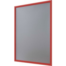 Alüminyum Açılır Kapanır Çerçeve Gönye Köşe - A1 - 60 x 84  cm  - Kırmızı - 25MM