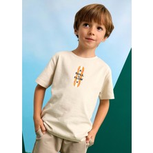 Mayoral Erkek Çocuk Tshirt - Mayoral - Beyaz - 10 Yaş - 3039-BEYAZ-10 Yaş