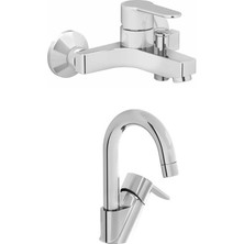 Artema Win S Banyo Bataryası + Kuğu Lavabo Bataryası Set