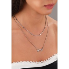 Çelik Suyolu Tasarım Kombin Kolye