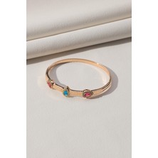 Çelik Rose Gold Tasarım Kelepçe