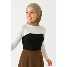 Mirach Dik Yaka Boyunluklu Kolluk - Pamuk Bolero Crop, Uzun Kollu Balıkçı Yaka, Rahat ve Şık Tasarım