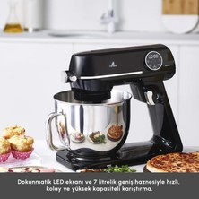 Karaca Multichef Artisan Digital Ekran 7 Litre Döküm Stand Mikser Siyah 1800W