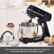Karaca Multichef Artisan Digital Ekran 7 Litre Döküm Stand Mikser Siyah 1800W