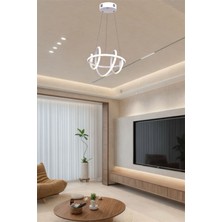 Ey Shop Modern Beyaz Güney Model Tek Renk Lüks LED Avize