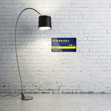 Fenerbahçe Metal Posteri - Sokak Tabelası Görünümlü Parlak Tablo / Eskitme