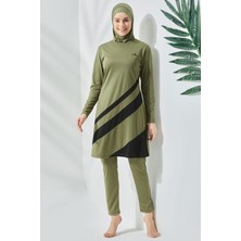 C&city Tam Kapalı Tesettür Mayo C11020 Haki