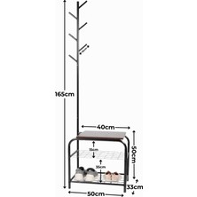 Mobilya Pratik Eluf Metal Askılık Portmanto