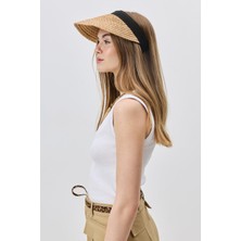 C&city Hasır Vizör Şapka Y8218 Bej