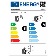 Nexen 225/45 R17 91W N'fera Prımus (Vw/se) Oe Oto Yaz Lastiği (2025 Üretim)