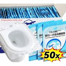 50 Adet Kullan At Klozet Örtüsü Klozet Poşeti Klozet Kapak Örtüsü Dispenseri
