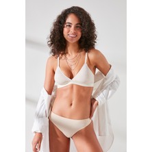 C&city C12809 Kadın Lazer Kesim Yapıştırma İz Yapmaz Sütyen Ten