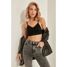 C&city Dikişsiz Agraflı Toparlayıcı Sütyen Siyah Kadın Poliamid Kumaş ile Konforlu Destek