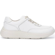 Tamer Tanca Erkek  Deri Kırık Beyaz Sneakers & Spor Ayakkabı 298 2893-2530 Erk Ayk Y25 K.Beyaz