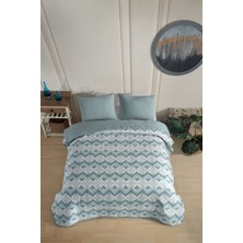Formeya Çift Kişilik Desenli Kapitone Çift Taraflı Renkli Pike Yatak Örtüsü Takımı 200X230 cm (Çarşafsız)
