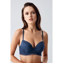 Push Up Dantel Detaylı Sütyen C18395 Antrasit
