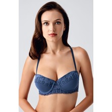 Push Up Dantel Detaylı Sütyen C18375 Antrasit