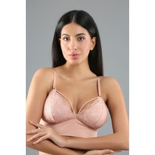 Kaplı Bralet Sütyen C18320 Capucino