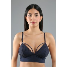 C&city Kaplı Bralet Sütyen C18320 Lacivert