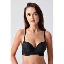 Push Up Dantel Detaylı Sütyen C18395 Siyah
