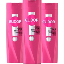 Elidor Superblend Şampuan ve Bakım Kremi Güçlü ve Parlak 2'si 1 Arada E Vitamini Makademya Yağı Kolajen 400 ml x3