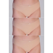3'lü Paket Bikini Külot 5001 Ten