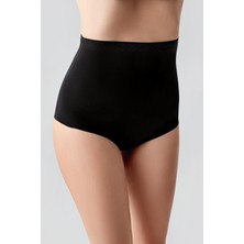 Kaymaz Yüksek Bel Lazer Külot 9208 Siyah