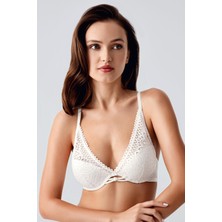 Dolgusuz Dantel Detaylı Sütyen C18340 Ekru