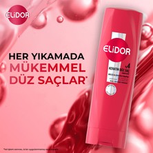 Elidor Şampuan Brezilya Keratin Terapisi Hidrolize Keratin Marula Yağı E Vitamini 400 ml x3