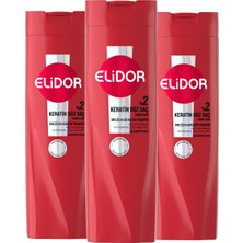 Elidor Şampuan Brezilya Keratin Terapisi Hidrolize Keratin Marula Yağı E Vitamini 400 ml x3