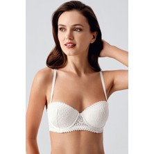 Push Up Dantel Detaylı Sütyen C18355 Ekru