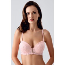 Push Up Dantel Detaylı Sütyen C18365 Pudra