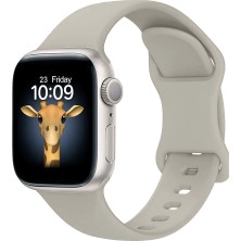 MobaxAksesuar Apple Watch 10/11 Serisi 42mm Kordon Çift Geçmeli Silikon Kordon Strap Kayış 131