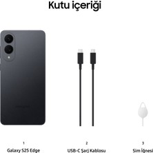 Samsung Galaxy S25 Edge 512 GB 12 GB Ram (Samsung Türkiye Garantili) Titanyum Siyah